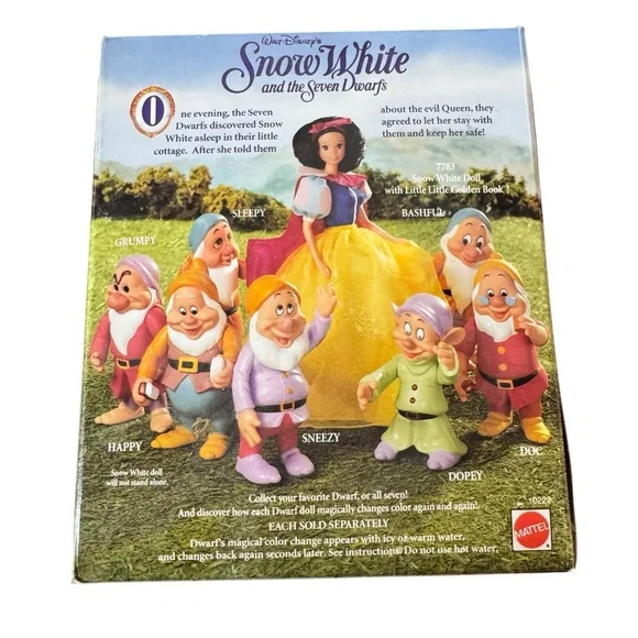 NIP 1992 Snow White & the 7 Dwarfs Happy Magically Naked His Face Dirty or Clean - Picture 4 of 4